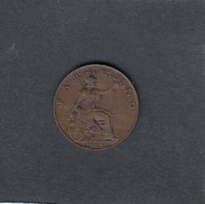 Beschrijving: 1 Farthing GEORGIUS VII 